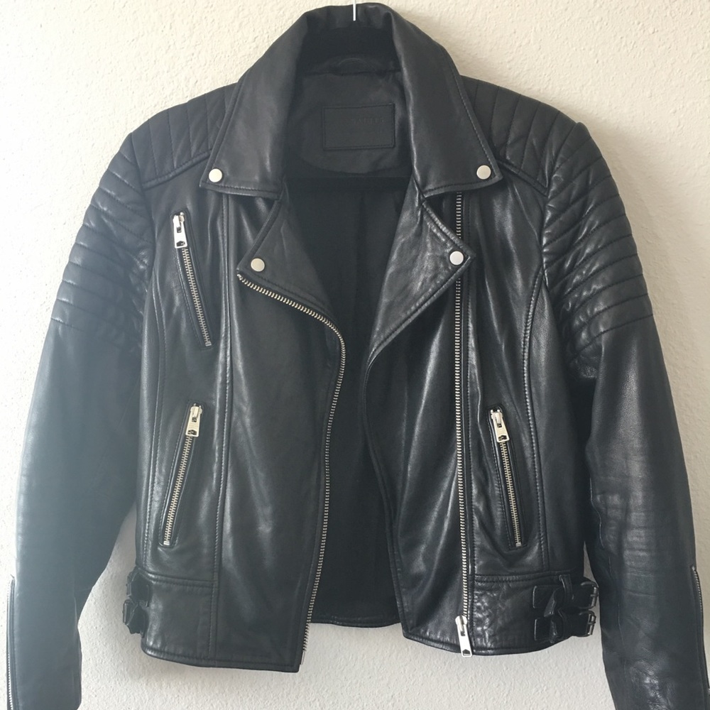 All Saints Papin Leather Jacket